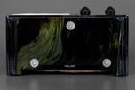 Jet Black with Blue Swirl Catalin Emerson ’Aristocrat’ Radio - Striking
